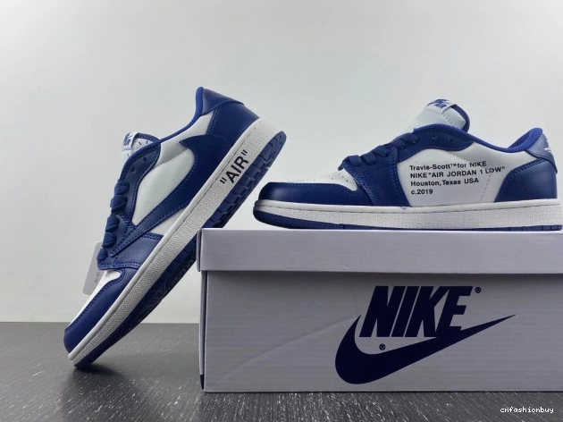 SCOTT AIR JORDAN X CUSTOM OFF-WHITE DM7890-101 1 X TRAVIS 1123